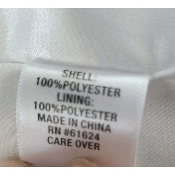 Laura Ashley Regatta Jacket Embellished White Full Zip Womens Sz. Med. MSRP $114 - Picture 9 of 16